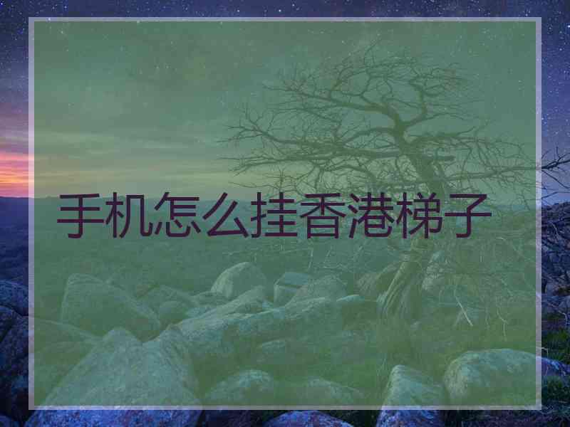 手机怎么挂香港梯子