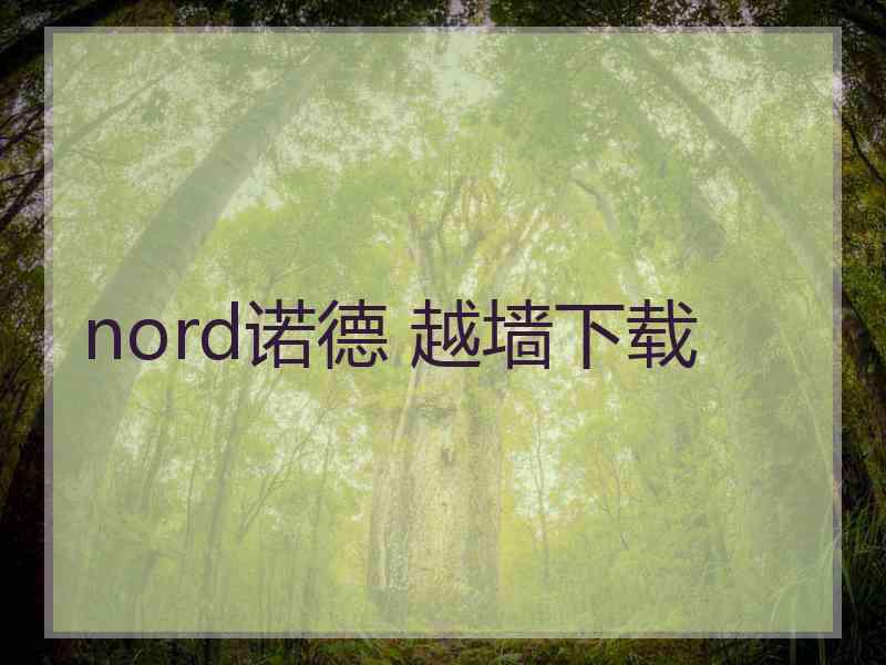 nord诺德 越墙下载