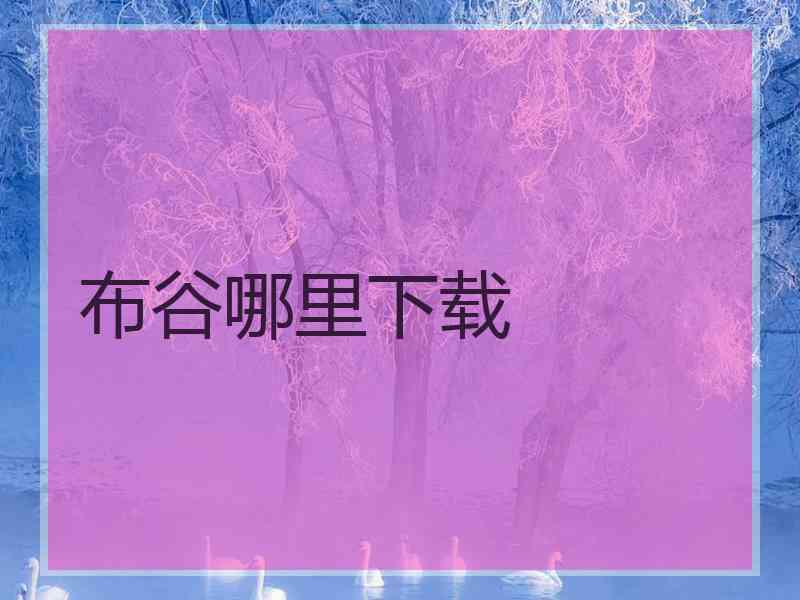 布谷哪里下载