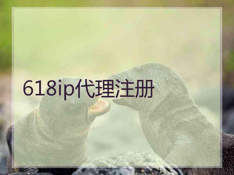 618ip代理注册