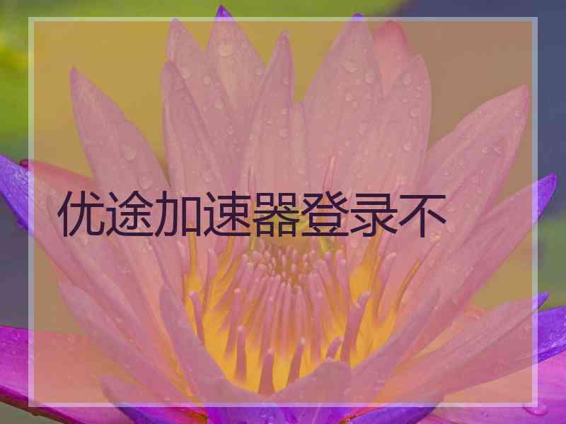 优途加速器登录不