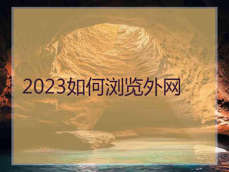 2023如何浏览外网