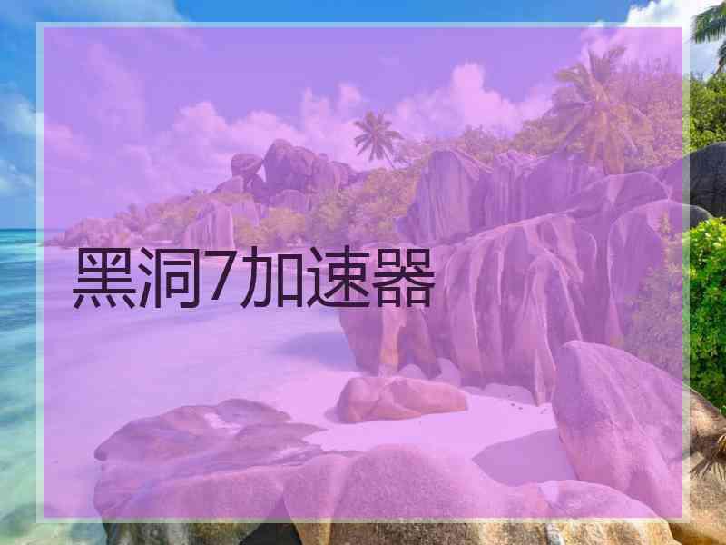 黑洞7加速器