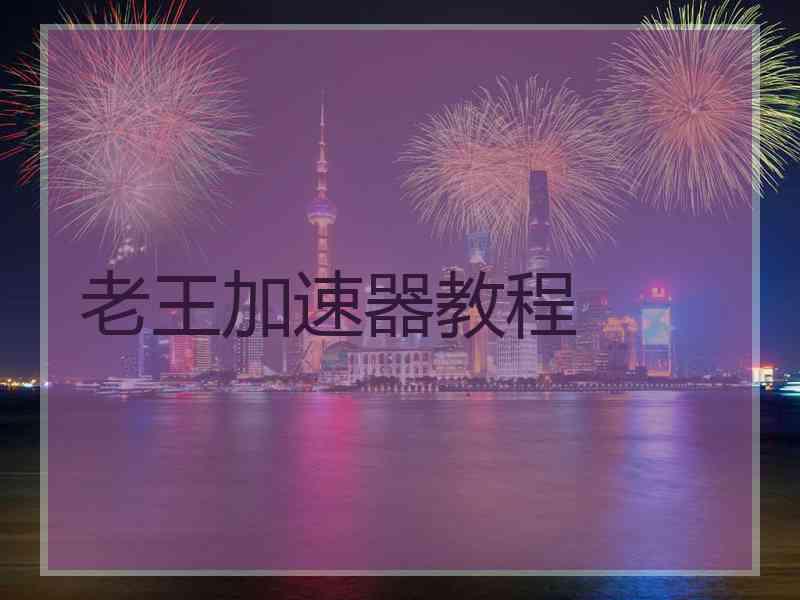 老王加速器教程