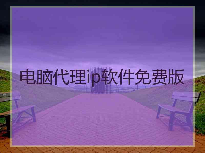 电脑代理ip软件免费版