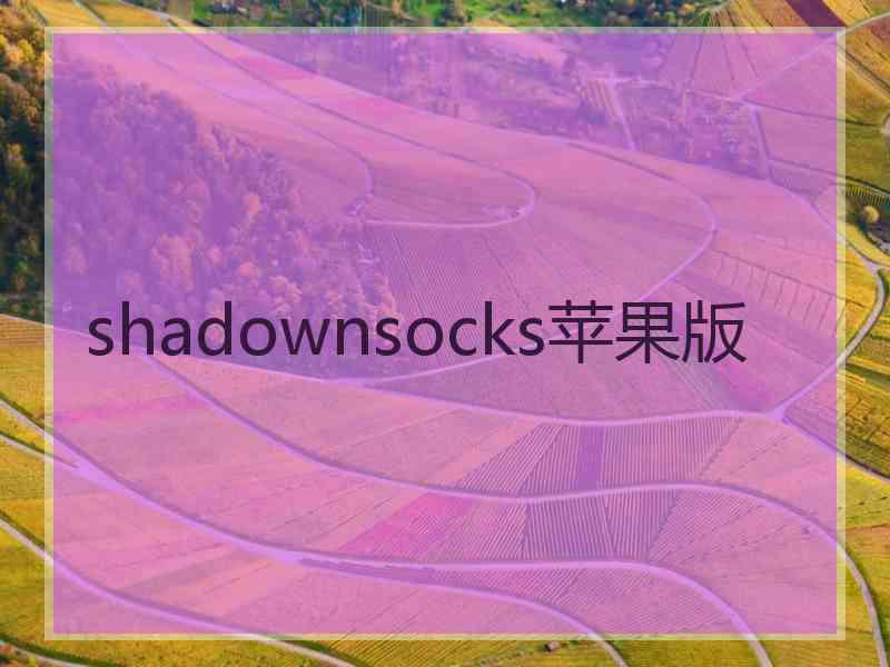 shadownsocks苹果版