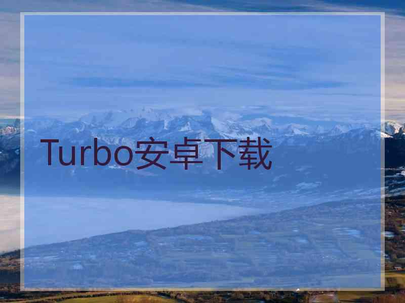 Turbo安卓下载