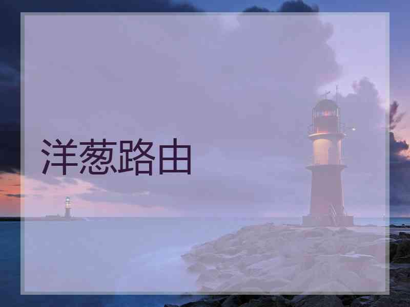 洋葱路由