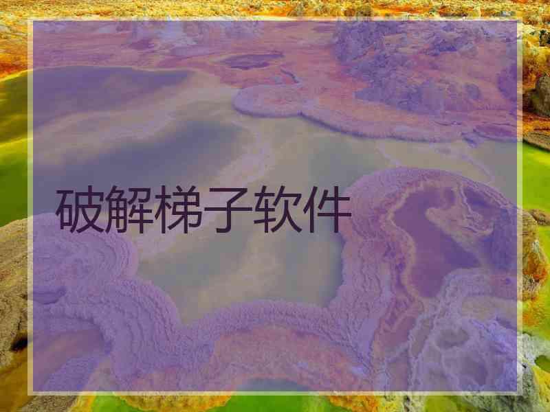 破解梯子软件