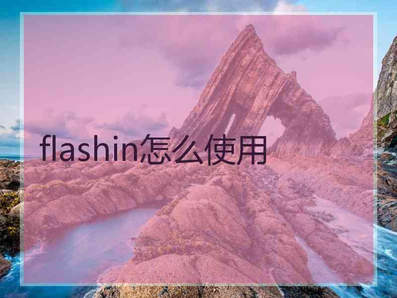 flashin怎么使用