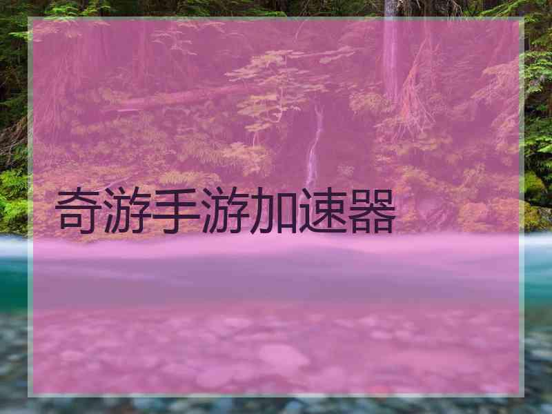 奇游手游加速器