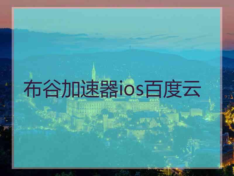 布谷加速器ios百度云