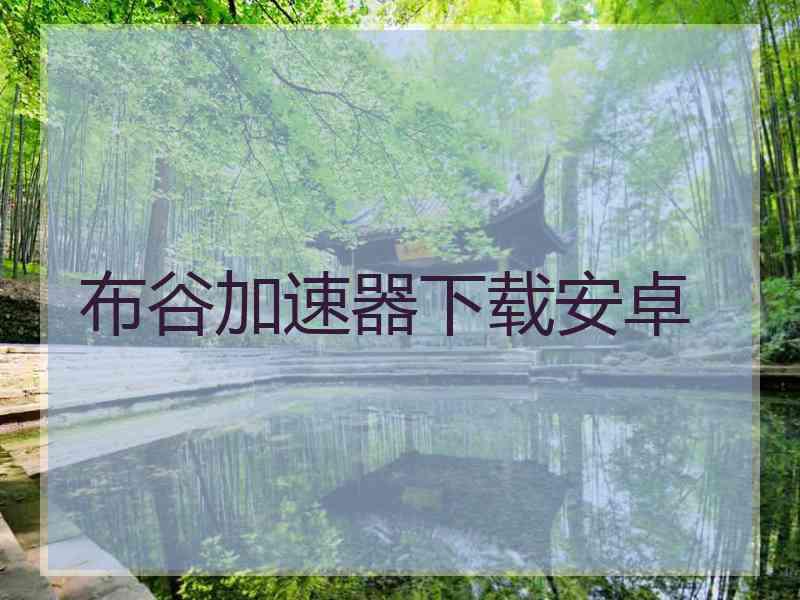 布谷加速器下载安卓