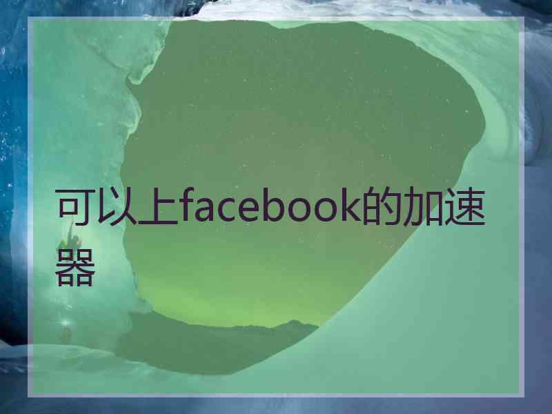 可以上facebook的加速器